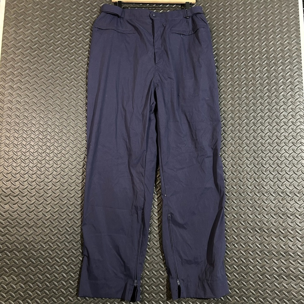 Sun Mountain‎ Sports Navy Blue Nylon Straight Leg Hiking Pants Men's Size XL